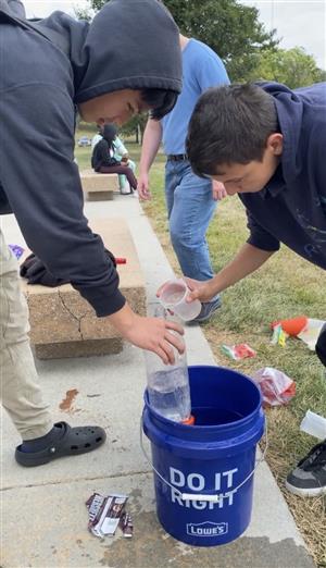 Freshman activity - water rockets